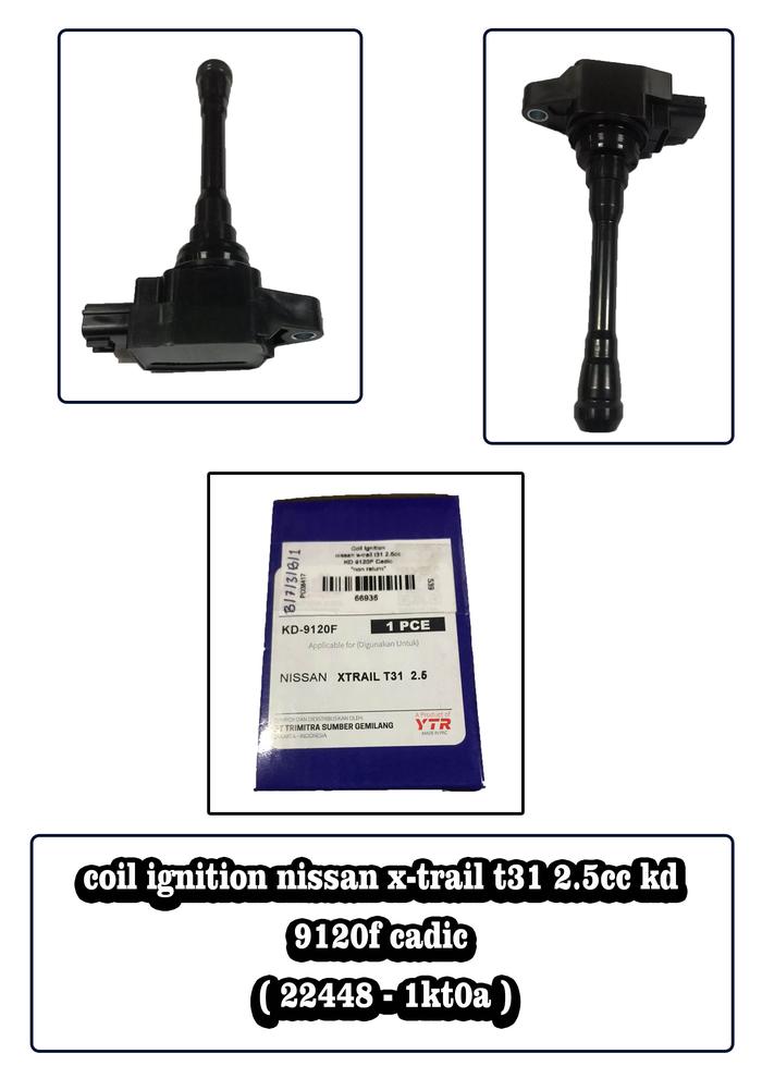 Gambar coil ignition x-trail t31 2.5cc kd 9120f cadic 22448 - 1kt0a  -66936- dari Jasutra Motor Kab. Bekasi Tokopedia