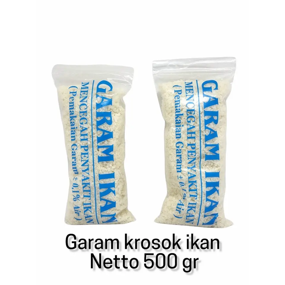 500 gram Garam Ikan Krosok / garam ikan non yodium garam anti parasit