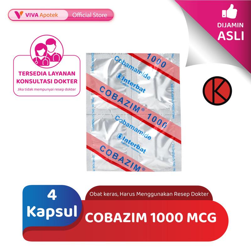 Cobazim 1000 mcg / Coenzyme B12 / Anemia (4 Kapsul)