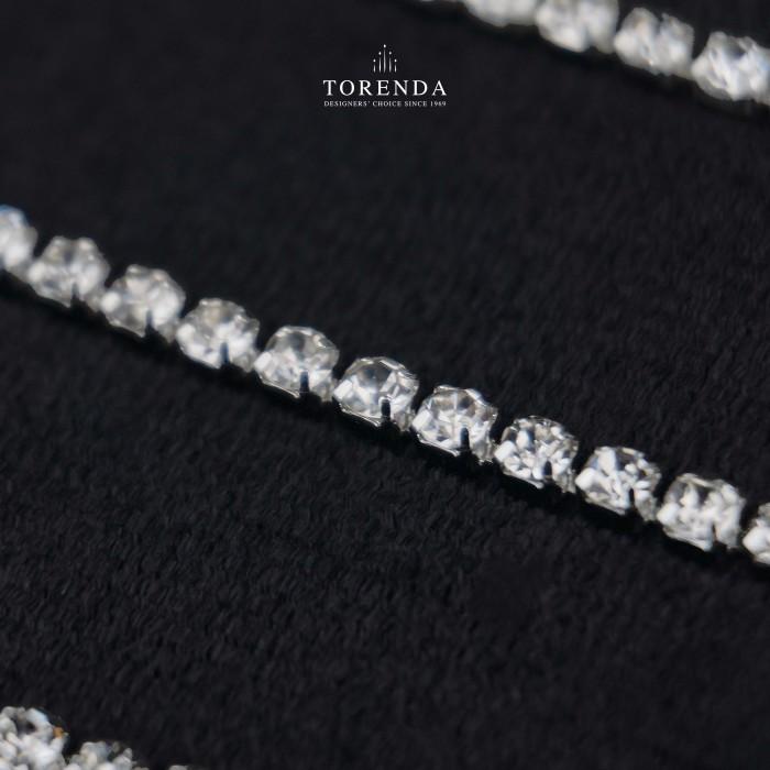 Gambar Torenda Payet Kristal Diamond Meteran 6SS Crystal Silver /Meter - Crystal dari Torenda Kota Administrasi Jakarta Pusat Tokopedia