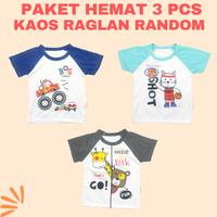 Gambar Paket Hemat Kaos Raglan Anak 3 Pcs - RANDOM, S ( 1 YEAR ) dari Himawari baby shop Kota Administrasi Jakarta Utara 1 Tokopedia