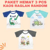 Gambar Paket Hemat Kaos Raglan Anak 3 Pcs - RANDOM, S ( 1 YEAR ) dari Himawari baby shop Kota Administrasi Jakarta Utara 2 Tokopedia