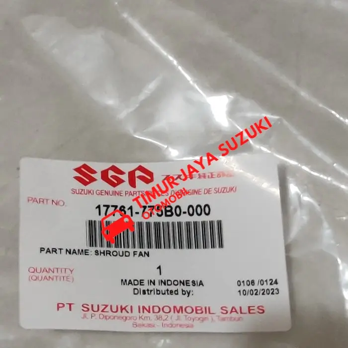Shroud fan rumah kipas radiator futura injection 2015 up asli SGP Sparepart Suzuki 2