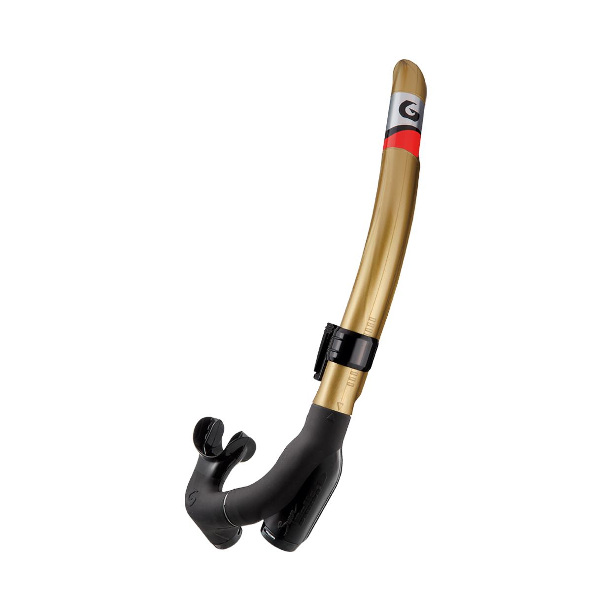 Gull Snorkel Super Bullet Black Silicone Samba Gold