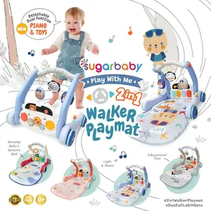 2 IN 1 PLAY WITH ME WALKER PLAYMAT SUGAR BABY PMEWPM