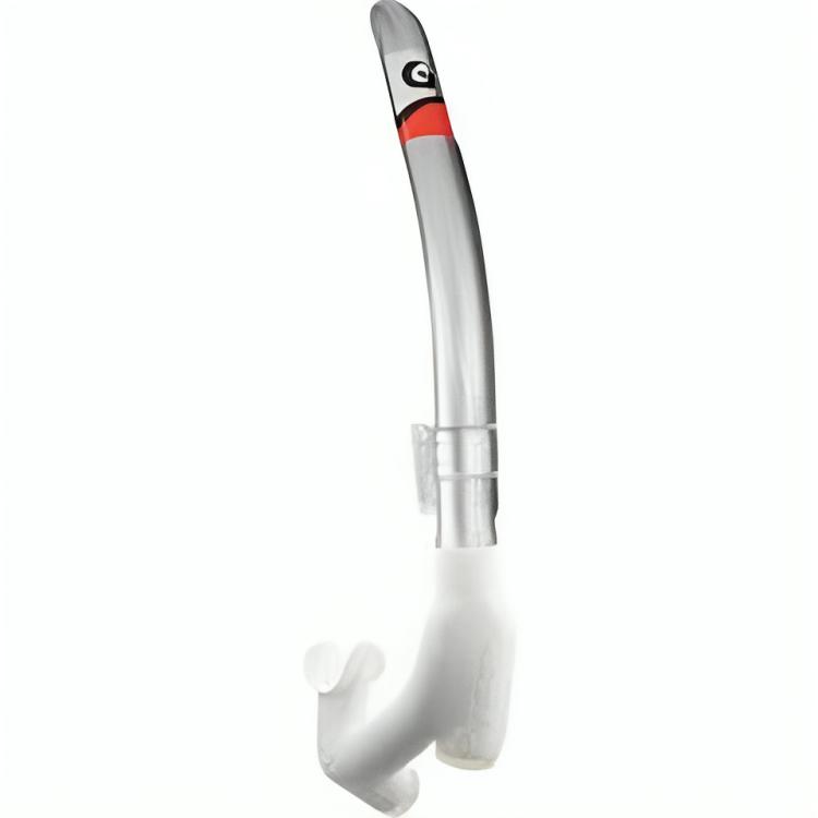 Gull Snorkel Super Bullet Mini White Silicone Samba Silver