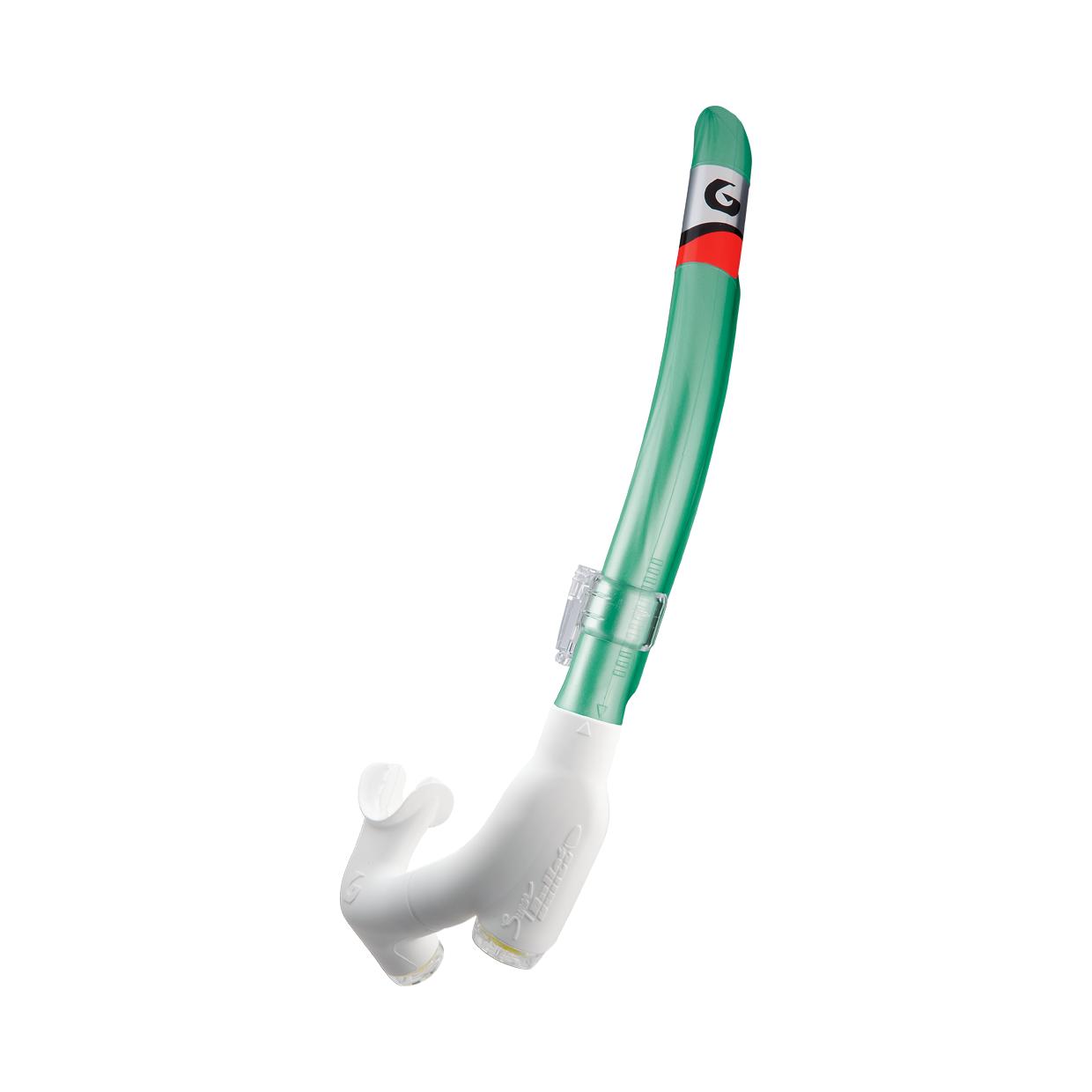 Gull Snorkel Super Bullet Mini White Silicone Easter Green