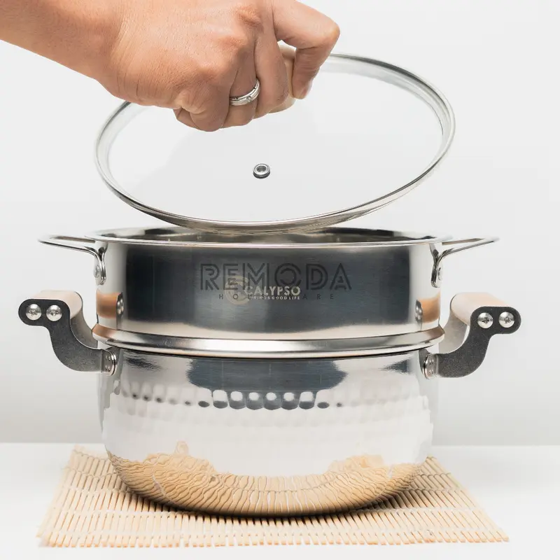 Calypso Korean Steamer Pot Panci Rebus Korea dan Kukusan 20-22cm SS 4