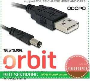 KABEL POWER USB MODEM ORBIT STAR ,5V KE DC 12V ( 2.1mm )