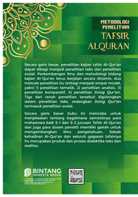 Gambar Metodologi Penelitian Tafsir Al-Qur'an dari bintangsemestabook Kab. Sleman 2 Tokopedia