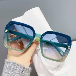 HL 256 Kacamata Hitam Korea Vintage Retro Fashion Import Wanita Pria