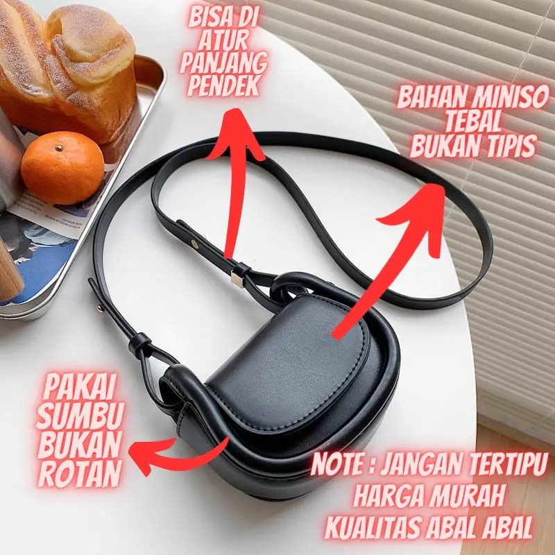 Tas Frea Mini Selempang Wanita Terbaru 2025 bahan tebal Slingbag Cewek