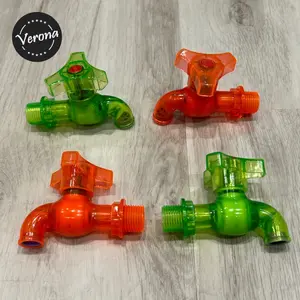 Kran Tembok PVC Transparan LOTUS 1/2"-3/4"