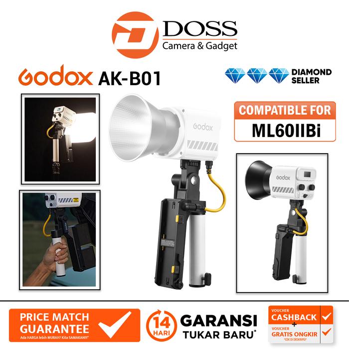 Gambar Godox AK-B01 Handheld NP-F Battery Extension for ML60II Bi AKB01 dari DOSS Camera & Gadget Kota Administrasi Jakarta Pusat Tokopedia