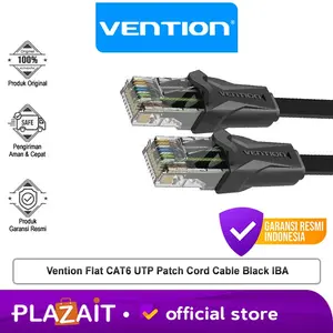 Vention IBA Kabel LAN RJ45 Cat.6 Flat Gigabit UTP Black