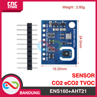 Gambar ENS160+AHT21 karbon dioksida CO2 eCO2 TVOC kualitas udara Temperature dari CNC STORE BANDUNG Kota Bandung 4 Tokopedia
