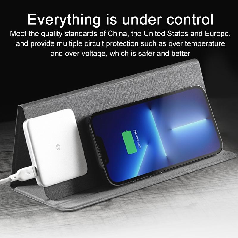 Momax Dual Wireless Charging Mouse Pad - Dark Grey QM3E