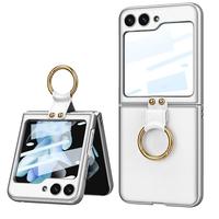 Gambar Case Samsung Galaxy Z Flip 5 Flip5 GKK Leather Ring with Glass - Purple dari Primary Cares Official Kota Administrasi Jakarta Barat 3 Tokopedia
