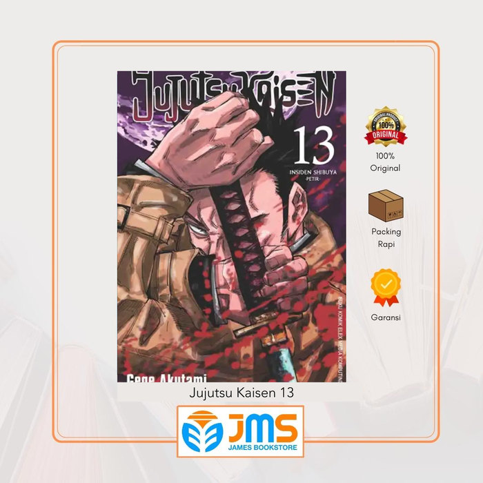 Gambar Buku Komik Manga Jujutsu Kaisen 13 by Gege Akutami dari JAMES Bookstore Official Kota Administrasi Jakarta Pusat Tokopedia