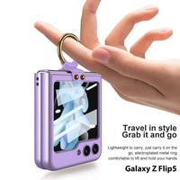 Gambar Case Samsung Galaxy Z Flip 5 Flip5 GKK Leather Ring with Glass - Purple dari Primary Cares Official Kota Administrasi Jakarta Barat 5 Tokopedia