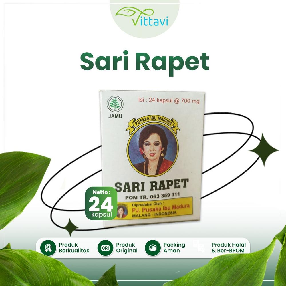 Sari Rapet pusaka ibu madura 24 kapsul Perapat miss v permanen BPOM