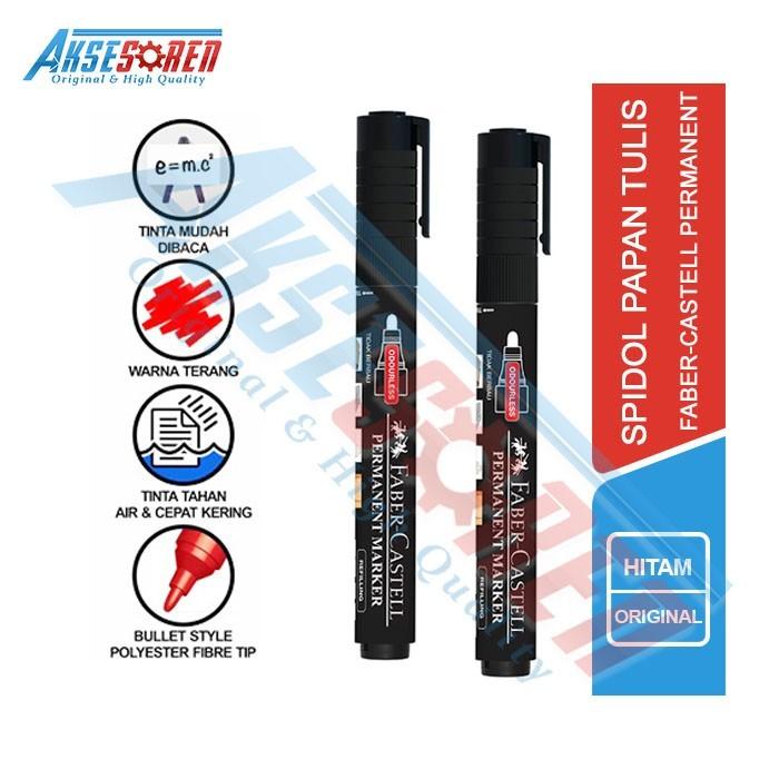 Gambar Spidol Papan Tulis White Board Marker Pen Faber Castell [Permanent] - Merah dari Aksesoren Kab. Indramayu 5 Tokopedia