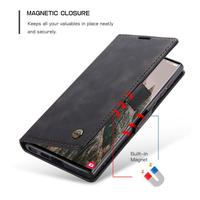 Gambar Case Compatible For Samsung Galaxy S24 Ultra Plus CaseMe 013 Flip Leather Case - Black, S24 Ultra dari Supcase Official ID Kota Administrasi Jakarta Barat 4 Tokopedia