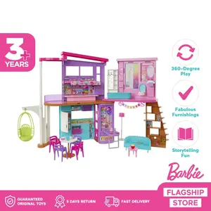 Barbie Vacation House Playset with 30+ pieces - Mainan Anak Perempuan