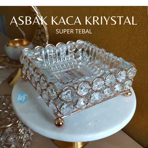 Hiasan Ruang Tamu Kristal / Dekorasi Ruangan Asbak Kaca / Asbak Kaca