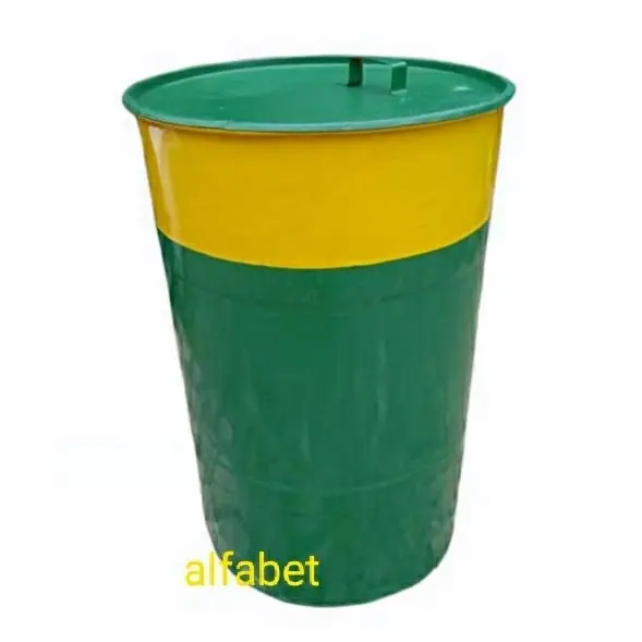 PTR drum besi 60 L /kaleng/tong sampah/tempat sampah/tempat bakar