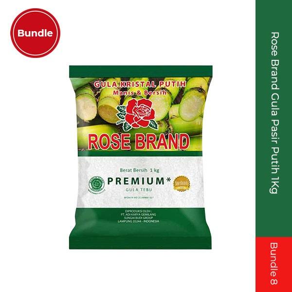 Gambar Rose Brand Gula Pasir Putih 1kg bundle 8 dari Super Grosir Mama Kota Administrasi Jakarta Selatan Tokopedia