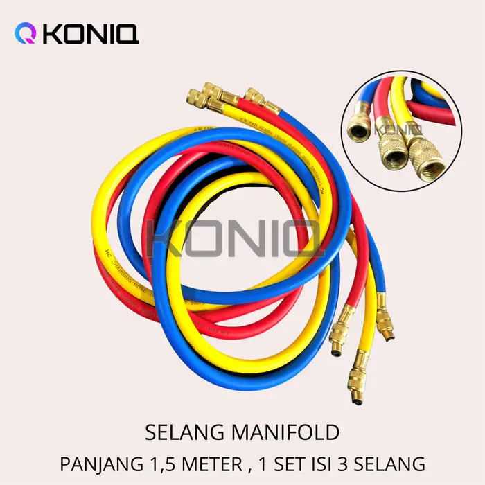 PTR SELANG MANIFOLD R22 / SELANG ISI FREON 1 SET 100CM, 150 CM
