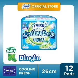 Charm Cooling Fresh Sejuk 26cm Wing 12 Pads