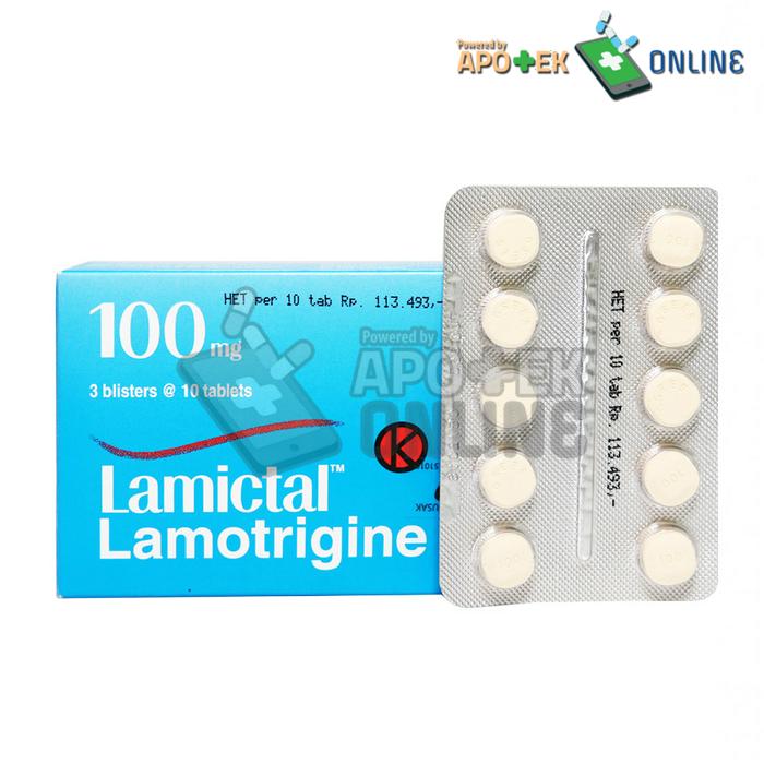 LAMICTAL 100 MG STRIP 10 TABLET