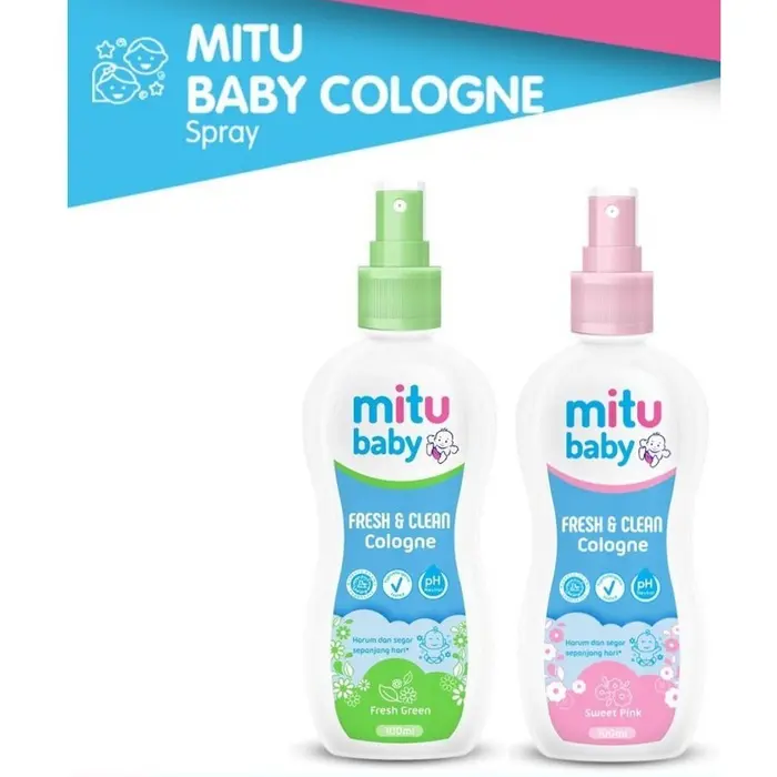 Gambar Mitu Baby Fresh & Clean Cologne Spray 50ml - FRESH GREEN dari Kencana Swalayan_NEW Kab. Lamongan 3 Tokopedia