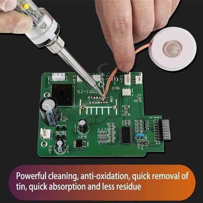 MHJ Pita Solder Pembersih Timah Soldering Wick 3.5mm 1.5m - H35 timah  solder 5