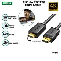 Gambar Kabel Converter UGreen Display Port to Hdmi 2M 4K - DP to Hdmi 10202 dari DBKlik Indonesia Kota Administrasi Jakarta Pusat 2 Tokopedia