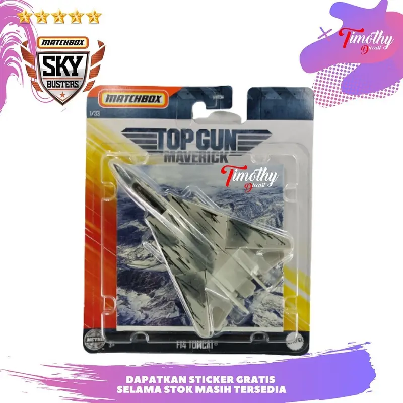 Hot Wheels Matchbox Sky Busters Pesawat TOP GUN Varian Bebas Pilih 1