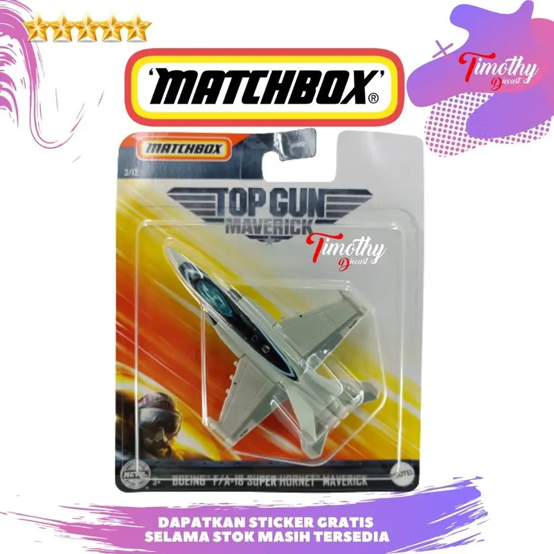Hot Wheels Matchbox Sky Busters Pesawat TOP GUN Varian Bebas Pilih 2