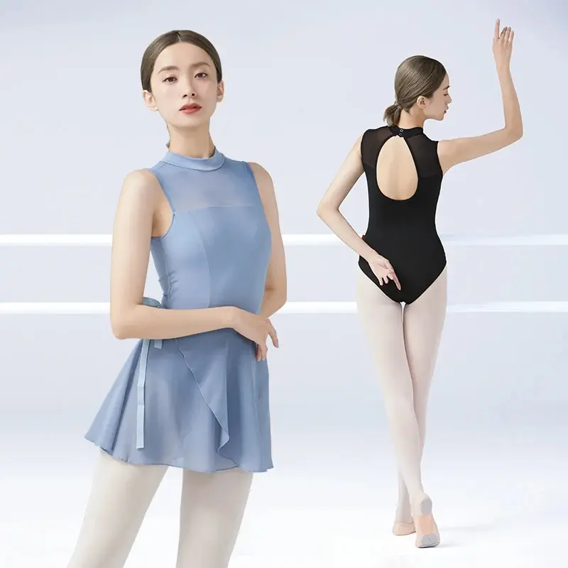 Ballet Leotard for Wome Adult Dance Gym Costumes Lace Sleeveless
