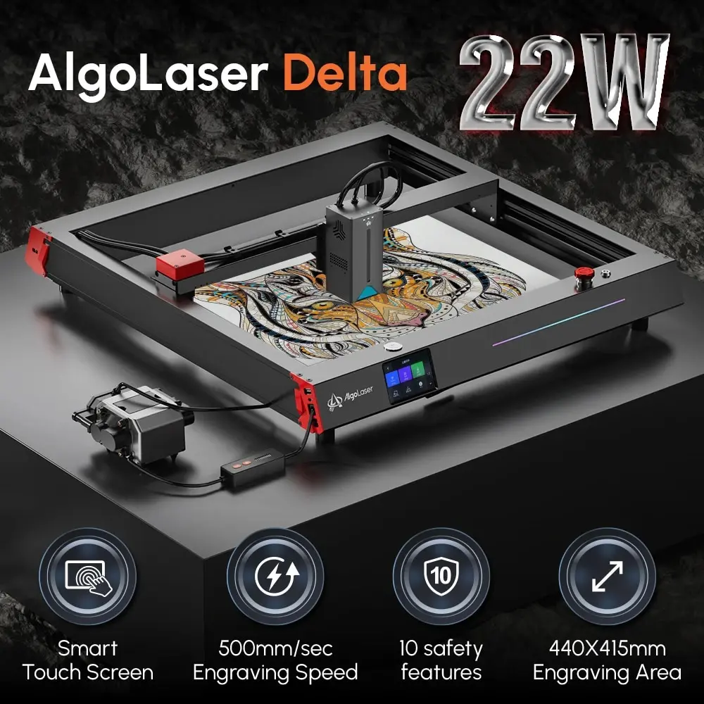 Algolaser Laser Engraving and Cutting Machine for Wood Metal Acrylic