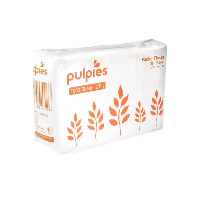 Pulpies | Tissue Wajah (Facial Tissue) Jumbo Pack | 1000 sheet 2 ply 0