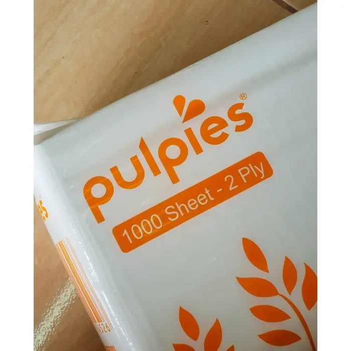 Pulpies | Tissue Wajah (Facial Tissue) Jumbo Pack | 1000 sheet 2 ply 1