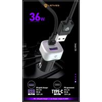 Gambar Lenyes CA861 Car Charger Fast Charging 2 Port 36W Type C USB Original dari Toleda Indonesia Kota Tangerang 2 Tokopedia