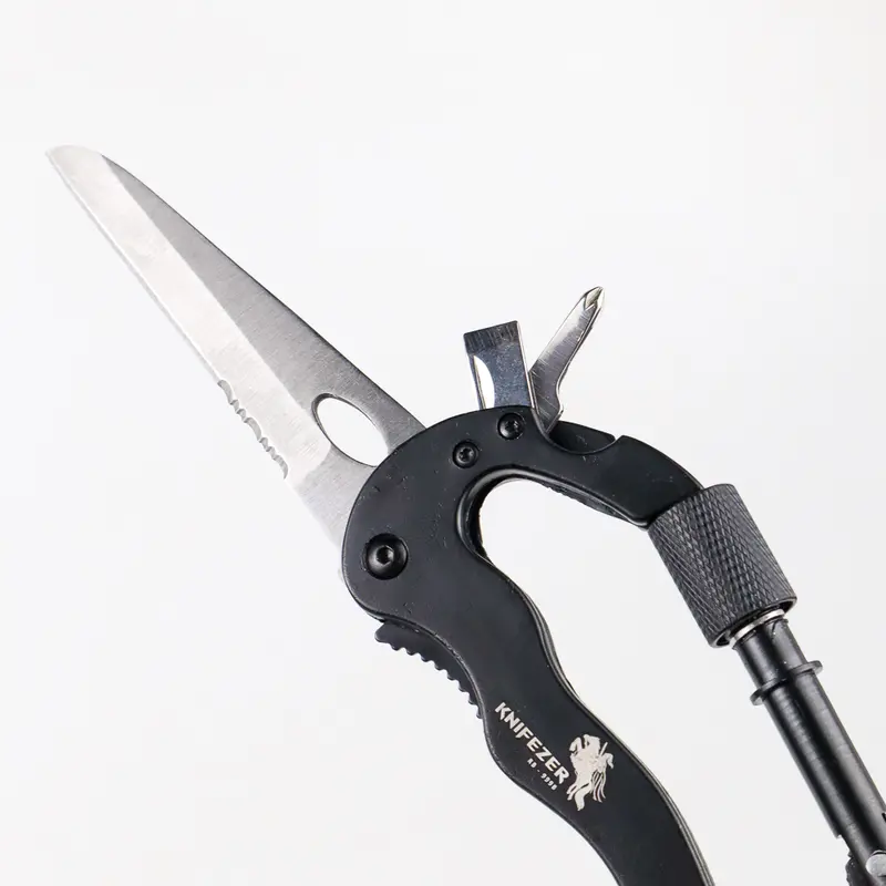 Carabiner Pisau Lipat 5in1 Portable Knife Survival Tool EDC - A_S 1