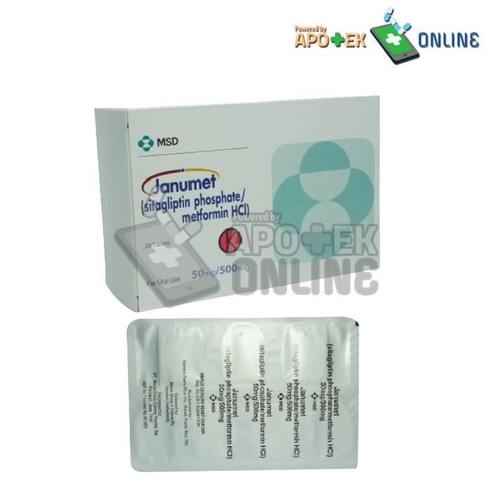 JANUMET 50 MG/500MG  BLISTER 7 TABLET