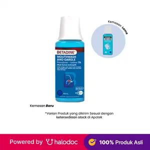 Betadine Mouthwash and Gargle 190 ml - Obat Kumur - Halodoc