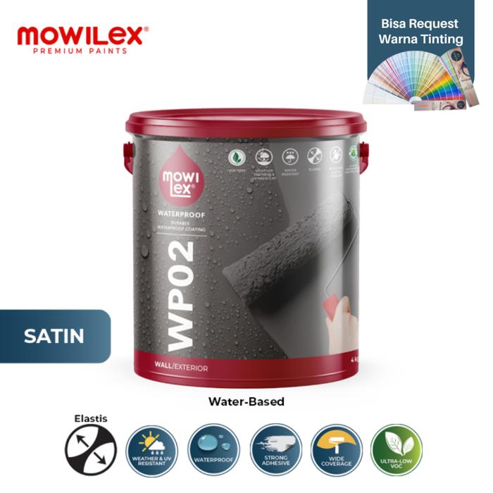 Gambar Mowilex WP02 Waterproof Cat Pelapis Anti Bocor TINTING COLOUR - 1 Kg | 4 Kg - D - Vintage, 1 Kg dari Mowilex Indonesia Kota Administrasi Jakarta Barat Tokopedia