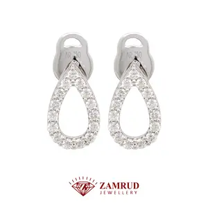 Anting Berlian Pear Earring 43625 ER Zamrud Jewellery