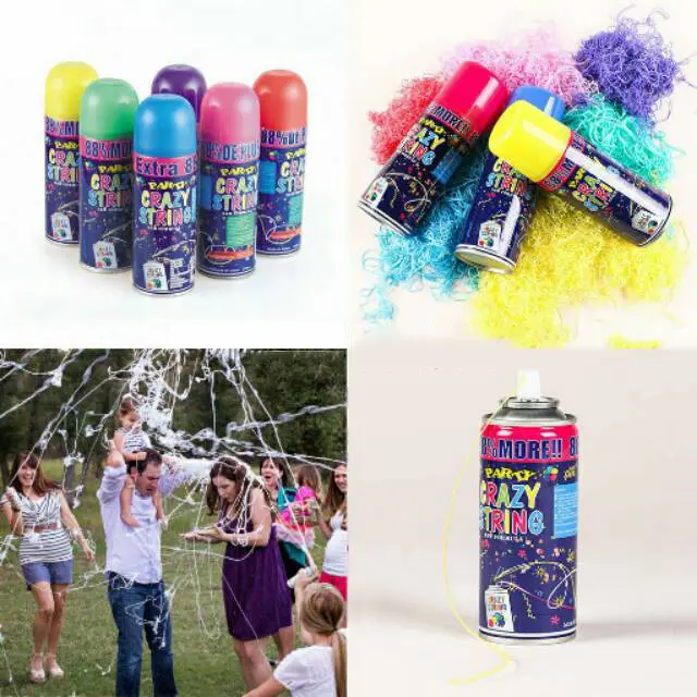 Spray String & Snow for Party Semprotan Benang & Salju Untuk Pesta Ulang Tahun